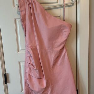 Lamarque Blush Pink One-Shoulder Dress